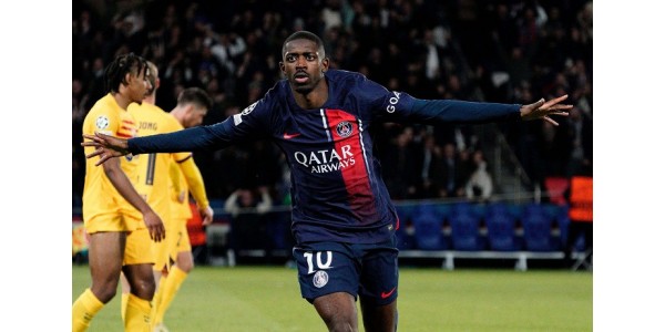 Ousmane Dembélé nie pomógł Paris Saint-Germain pokonać FC Barcelonę